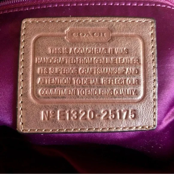 ❌SOLD❌ Coach Madison Metallic Leather North South Satchel 25175 - Picture 11 of 11